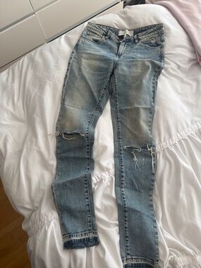 IRO Light Blue Distressed Skinny Jeans